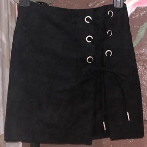 Suede Mini Skirt